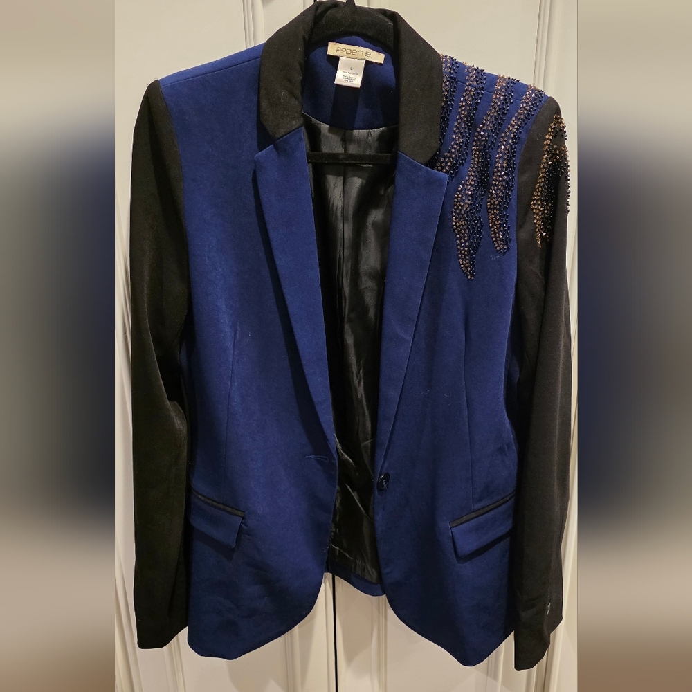 ARDEN B. | Sequined One-Button Blazer - Picture 2 of 6